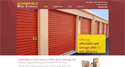 Desktop Screenshot of bloomfieldministorage.com